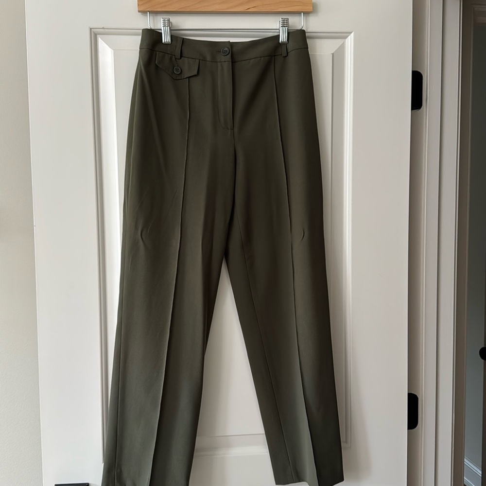 Talbots Green Work Pants, Size 2 Petites